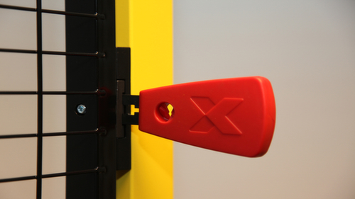 Axelent Wandelement für Maschinen-Schutzgitter, Höhe x Breite 1900 x 250 mm