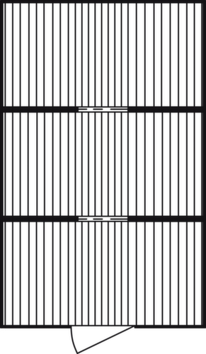 Säbu Verzinkter Materialcontainer FLADAFI® mit 3 Modulen
