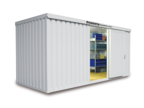 Säbu Isolierter Materialcontainer mit Fußboden fertig montiert