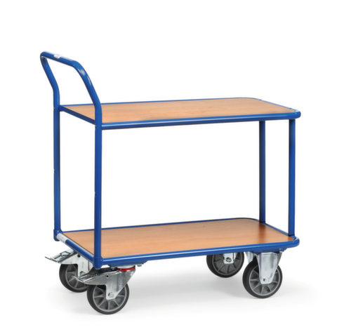 fetra Tischwagen 1000x700 mm, Traglast 400 kg, 2 Etagen