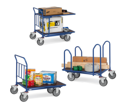 fetra Langgut-Raumsparwagen, Traglast 400 kg, Ladefläche 850 x 500 mm