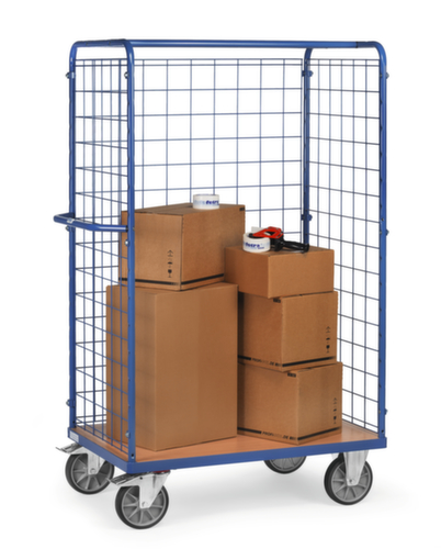 fetra Gitter-Paketwagen, Traglast 600 kg, Ladefläche 1000 x 700 mm