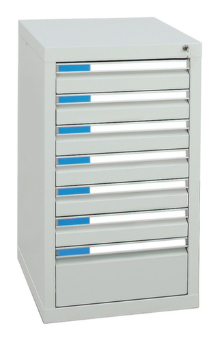 stumpf Schubladenschrank ES 510, 7 Schublade(n), RAL7035 Lichtgrau/RAL7035 Lichtgrau