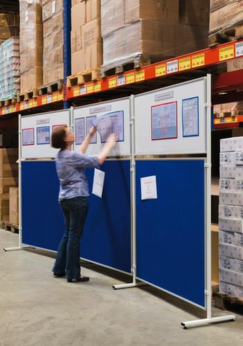 Franken Trennwand, Höhe x Breite 900 x 1200 mm, Wand weiß