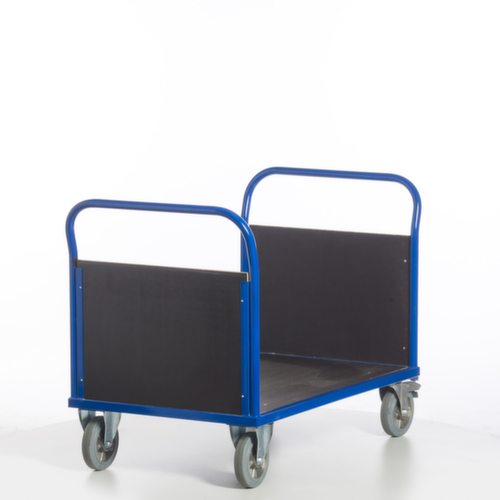 Rollcart Doppelstirnwandwagen mit rutschsicherer Ladefläche, Traglast 1200 kg, Ladefläche 1200 x 800 mm