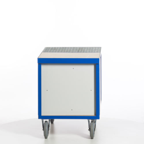Rollcart Umwelt-Werkstattwagen mit öldichter Wanne und Gitterrost, Traglast 600 kg, Ladefläche 1150 x 700 mm