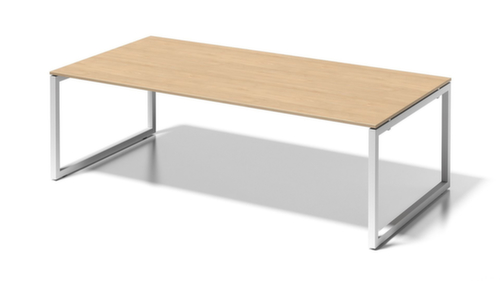 Bisley Konferenz- und Chefschreibtisch Cito mit Kufengestell, Breite x Tiefe 2400 x 1200 mm, Platte Ahorn