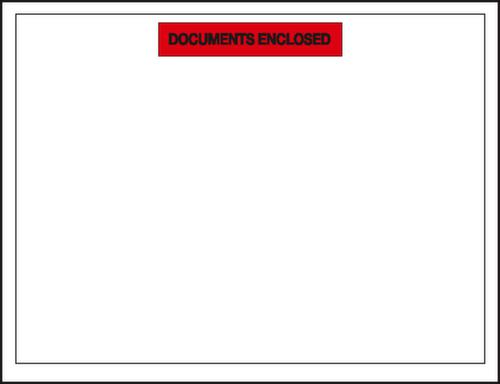 Begleitpapiertasche "Documents enclosed", DIN A4