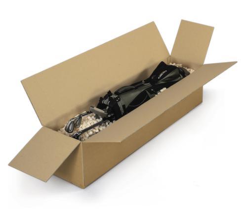 Langer Faltkarton mit Öffnung an Längsseite, 2-wellig, 1300 x 300 x 300 mm