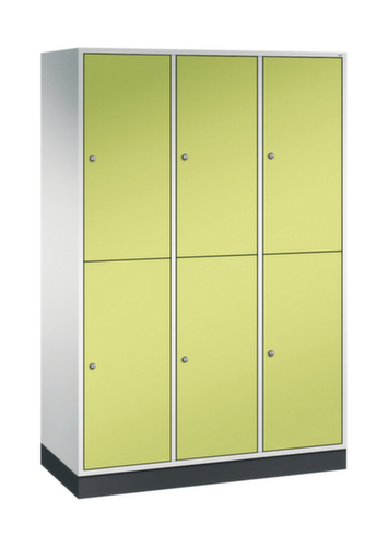 C+P Doppelstöckiger Großraum-Garderobenschrank Intro, Abteilbreite 360 mm