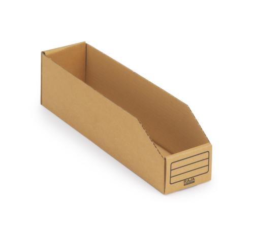Karton-Regalkasten, Tiefe 401 mm, braun