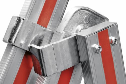 Hymer Dreiteilige Mehrzweck-Teleskopleiter SC 60, 3 x 12 rutschsicher profilierte Sprossen