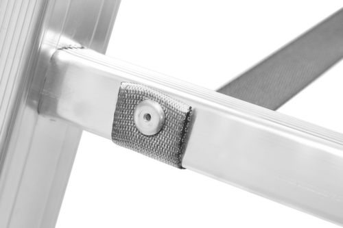 Hymer Dreiteilige Mehrzweck-Teleskopleiter SC 60, 3 x 12 rutschsicher profilierte Sprossen