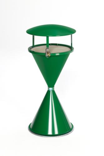 Standascher mit Dach, RAL6001 Smaragdgrün