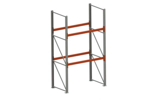 META Palettenregal MULTIPAL für 6 Paletten, 1825 mm breit, 3 Lagerebenen