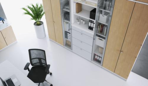 Flügeltürenschrank RQ60, 5 Ordnerhöhen, lichtgrau/lichtgrau