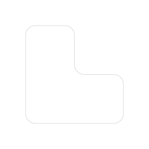 EICHNER Klebesymbol, L-Form, weiß