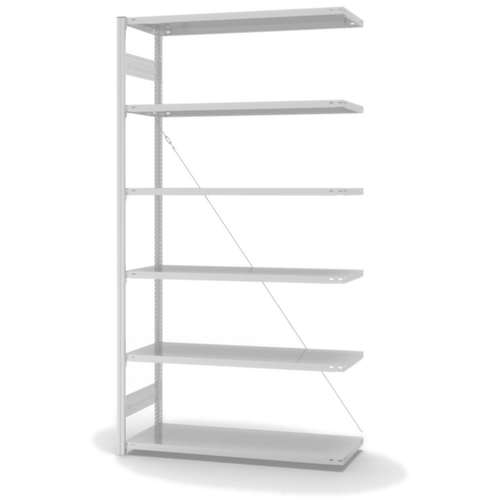hofe System-Steckregal in Standard Bauart, Höhe x Breite x Tiefe 2500 x 1310 x 535 mm, 6 Böden