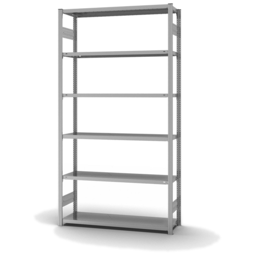 hofe Traversenregal in Standard Bauart, Höhe x Breite x Tiefe 2500 x 1360 x 435 mm, 6 Böden