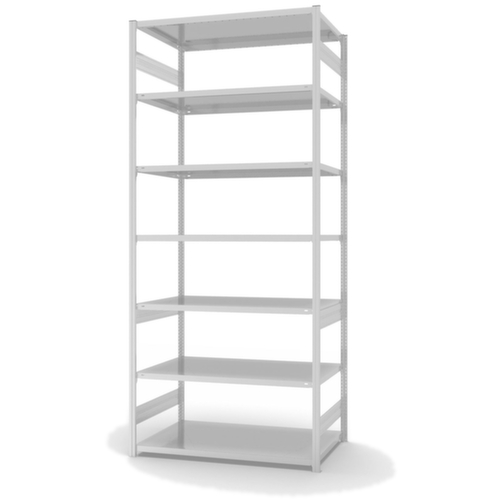 hofe Traversenregal in Standard Bauart, Höhe x Breite x Tiefe 3000 x 1360 x 835 mm, 7 Böden