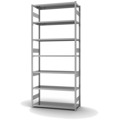hofe Traversenregal in schwerer Bauart, Höhe x Breite x Tiefe 3000 x 1360 x 535 mm, 7 Böden