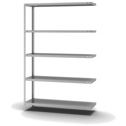 hofe Schraubregal Anbaufeld, 5 Böden, mit korrosionsschützender Zinkbeschichtung