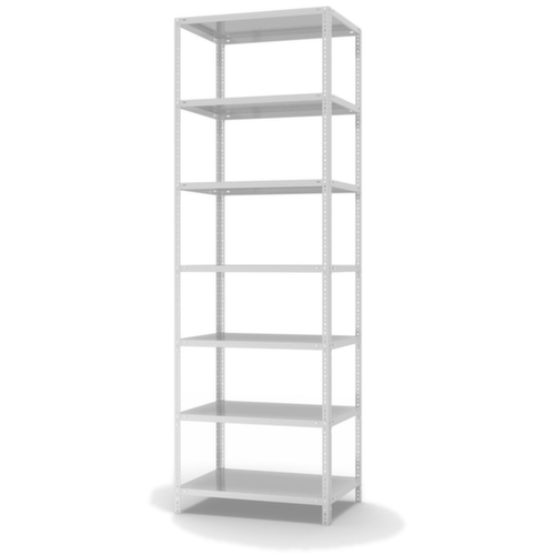 hofe Schraubregal, 7 Böden, RAL7035 Lichtgrau