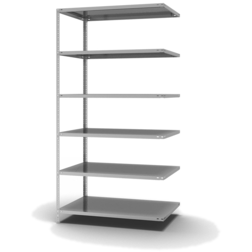 hofe Schraubregal Anbaufeld, 6 Böden, mit korrosionsschützender Zinkbeschichtung