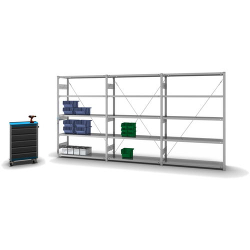 hofe System-Steckregal, Höhe x Breite x Tiefe 2000 x 1360 x 435 mm, 5 Böden