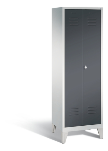 C+P Kleiderschrank Classic mit 2 gemeinsam verschließbaren Abteilen, Abteilbreite 300 mm