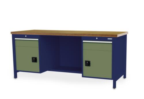 Bedrunka + Hirth Werkbank, 2 Schubladen, 2 Schränke, 1/2 Ablageboden