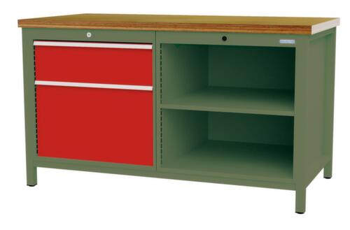 Bedrunka + Hirth Werkbank, 1 Schublade, 1 Schrank, 2 Ablageböden
