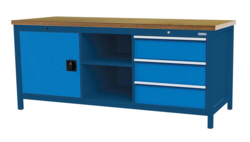 Bedrunka + Hirth Werkbank, 3 Schubladen, 1 Schrank, 2 Ablageböden