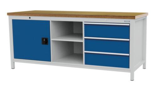 Bedrunka + Hirth Werkbank, 3 Schubladen, 1 Schrank, 2 Ablageböden