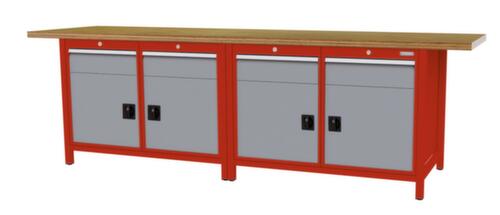 Bedrunka + Hirth Werkbank, 4 Schubladen, 4 Schränke