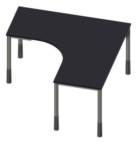 Nowy Styl Freiform-Schreibtisch E10 mit 4-Fußgestell aus Rundrohr
