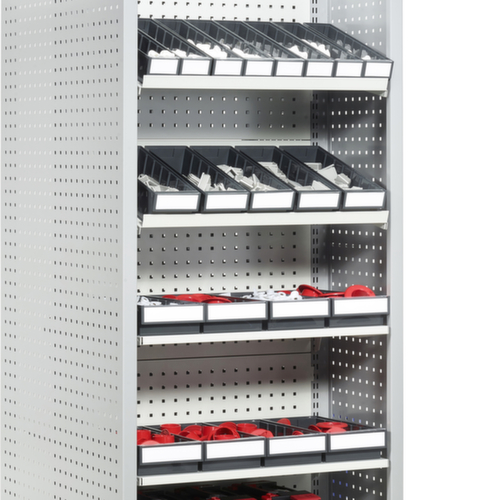 Treston ESD-Regalkasten, schwarz, Tiefe 400 mm