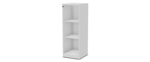 Nowy Styl Büroschrank E10 mit gehärteten Klarglastüren, 3 Ordnerhöhen