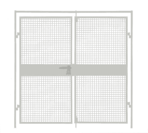Doppel-Flügeltür für Trennwandsystem, Breite 2000 mm