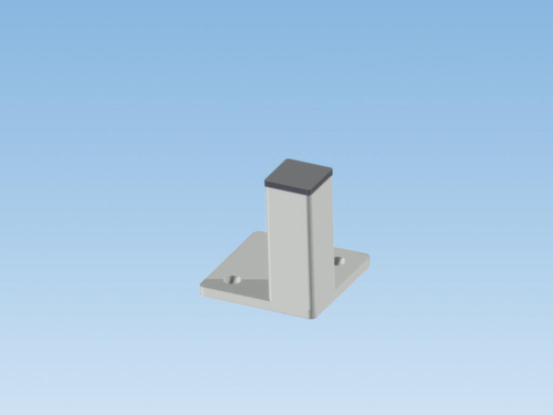 Eckpfosten für Trennwandsystem, Höhe 2200 mm