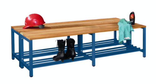 PAVOY Umkleidebank Basis mit Holzleisten
