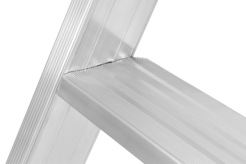 Hymer Stehleiter 8024 beidseitig begehbar, 2 x 3 profilierte Stufen