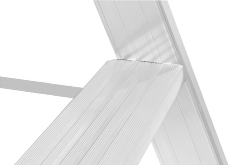 Hymer Stehleiter 8024 beidseitig begehbar, 2 x 3 profilierte Stufen