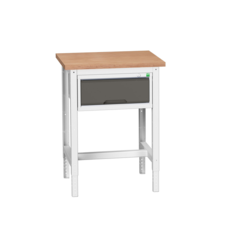 bott Werkbank verso, 1 Schublade, RAL7035 Lichtgrau/RAL7016 Anthrazitgrau