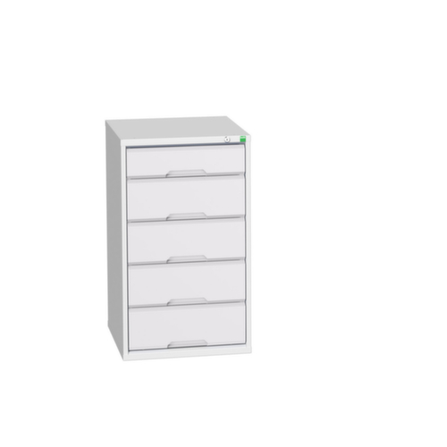 bott Schubladenschrank verso, 5 Schublade(n), RAL7035 Lichtgrau/RAL7035 Lichtgrau