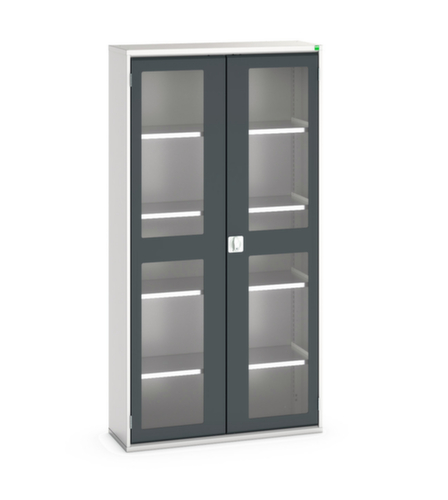 bott Flügeltürenschrank verso mit Sichtfenstern, Breite 1050 mm