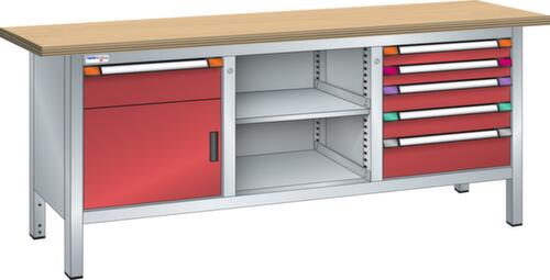 Thurmetall Werkbank, 6 Schubladen, 1 Schrank, 1 Ablageboden