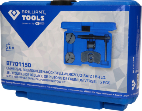 Brilliant Tools Universal-Bremskolben-Rückstellwerkzeug-Satz