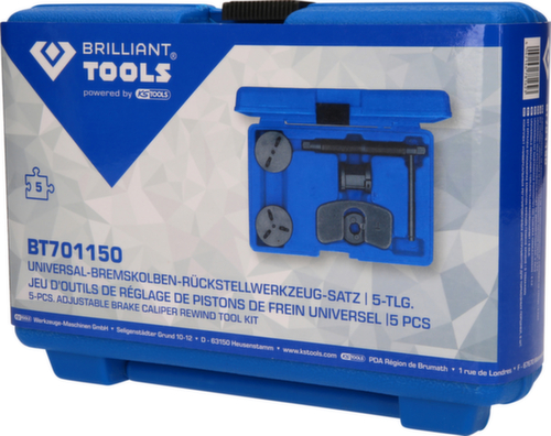 Brilliant Tools Universal-Bremskolben-Rückstellwerkzeug-Satz