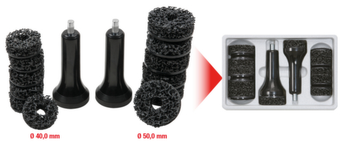 KS Tools Stehbolzen-Radnabenschleifer-Satz
